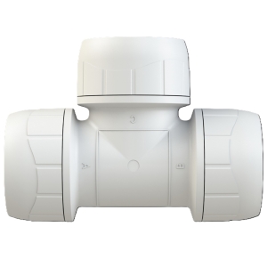 Polypipe PolyPlumb Enhanced, Equal Tee, 22mm, White, PB222EW